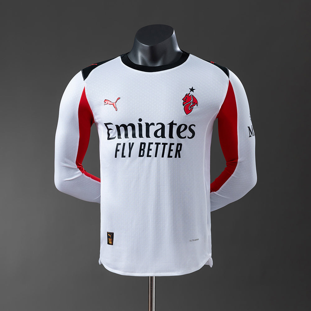 Ac Milan Visitante Player Version 25-26 – Manga Larga
