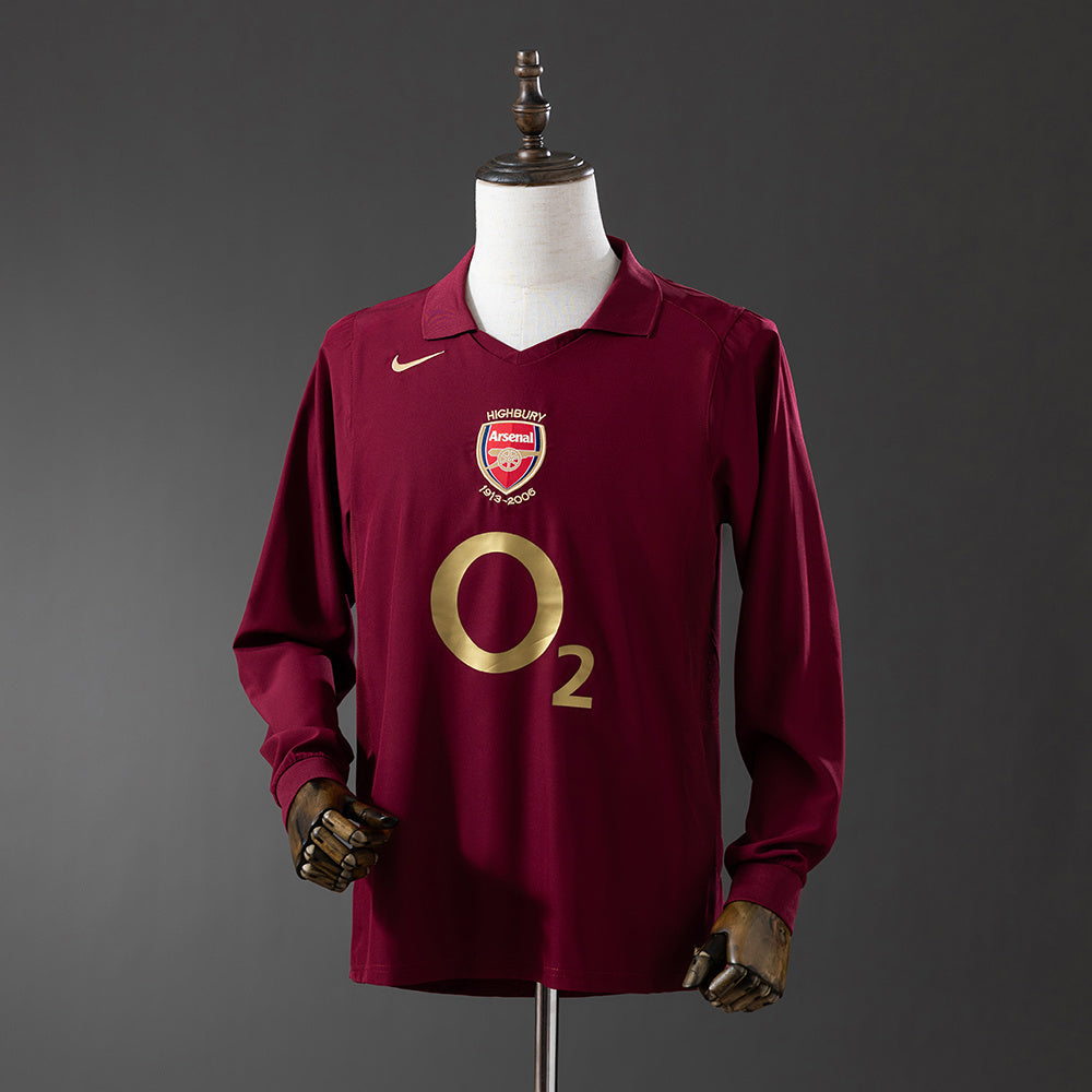 Arsenal Local 05-06 Manga Larga